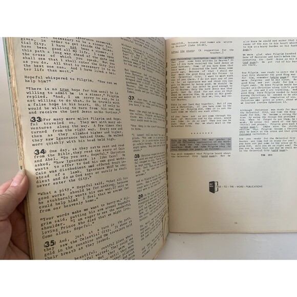 RARE 1959 Visualized Pilgrim’s Progress Storybook Illustrated  John Bunyan - Picture 10 of 10